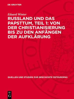cover image of Russland und das Papsttum, Teil 1